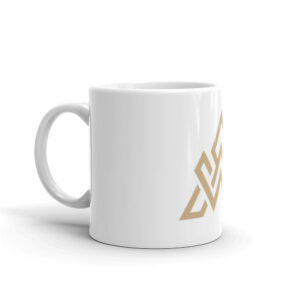 – White glossy mug